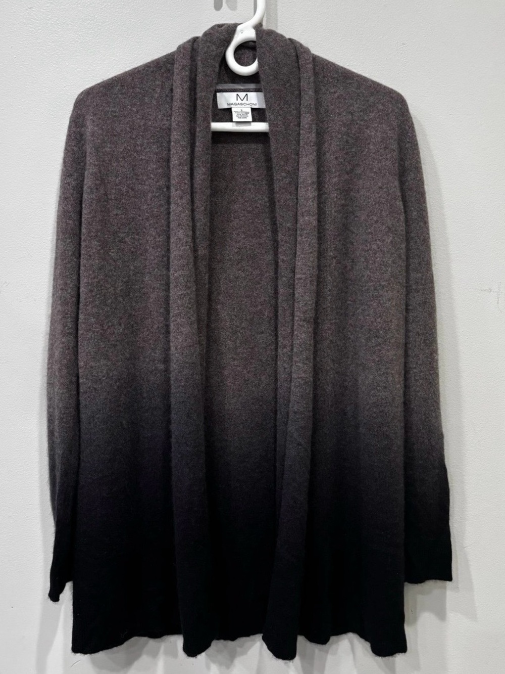 Magaschoni 100% Cashmere Ombre Open Cardigan Women’s Size Small